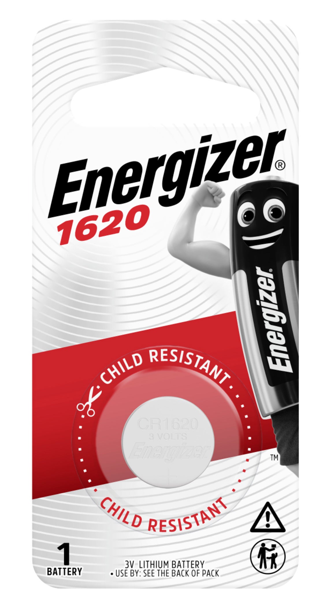 BATTERY ENERGIZER CAL/WATCH/GAMES #CR1620BP1 3V