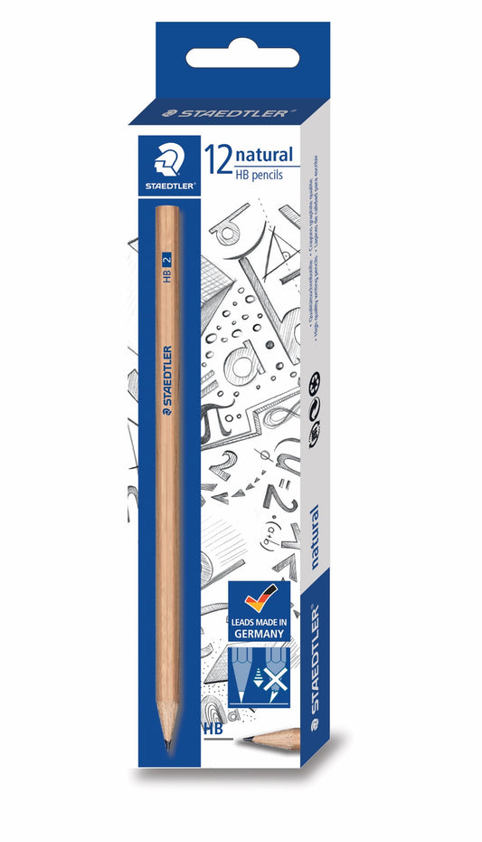 PENCIL LEAD STAEDTLER NATURAL 130 HB BX 12