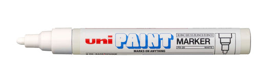 MARKER UNI PAINT PX20 MED WHITE