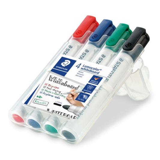 MARKER WHITEBOARD STAEDTLER 351 BULLET ASST WLT4