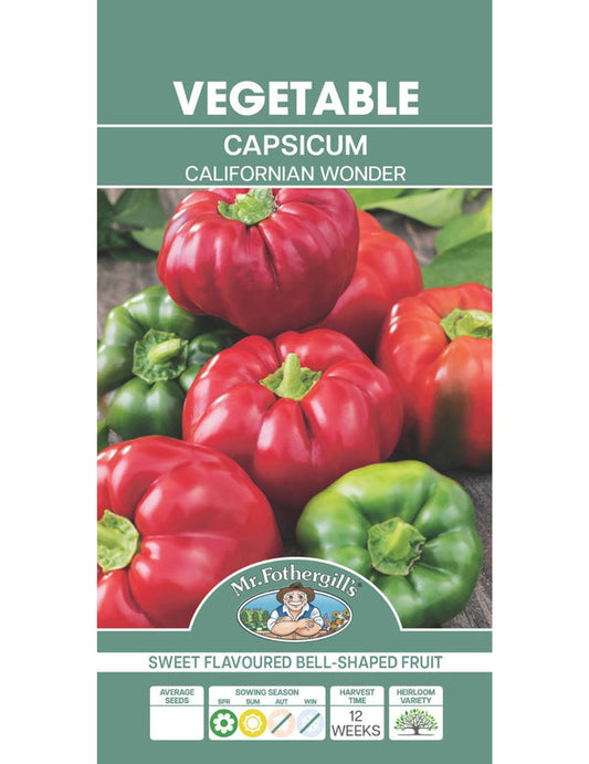 SEEDS CAPSICUM Californian Wonder