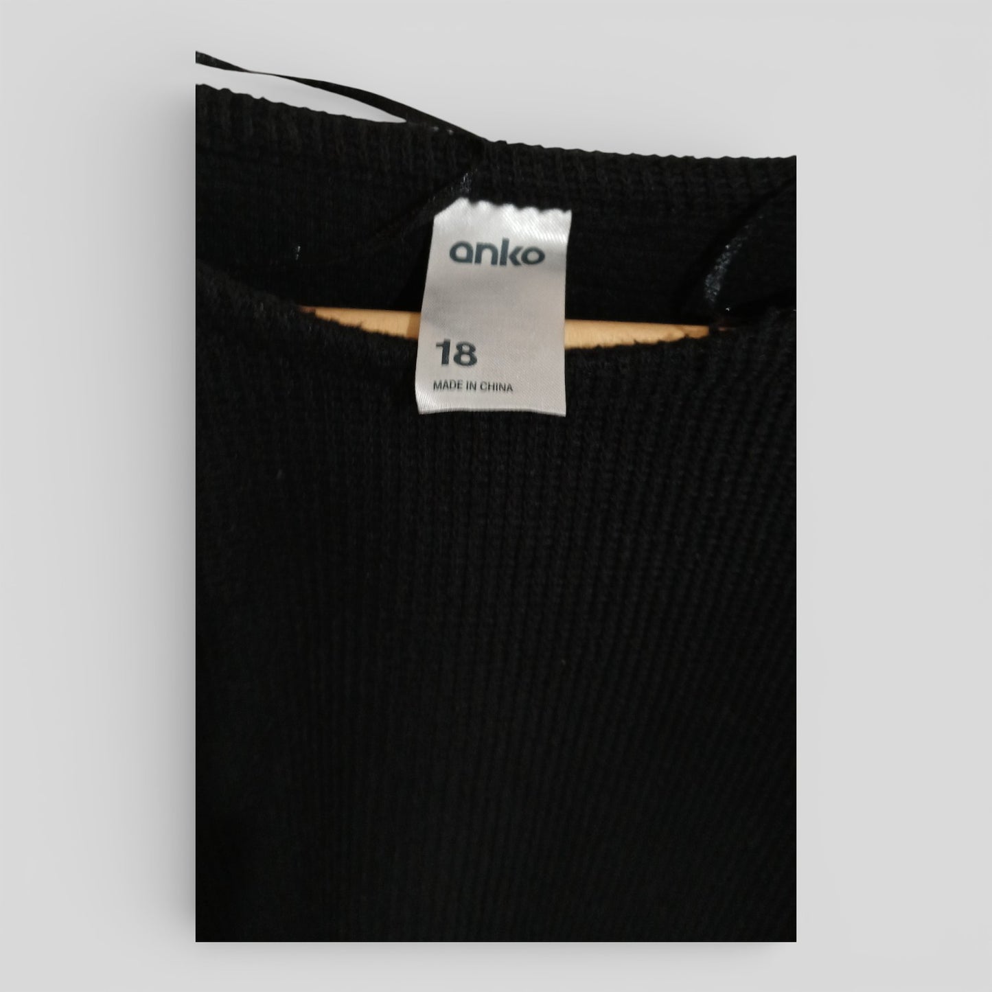 (18) Anko | Black Knit Sweater