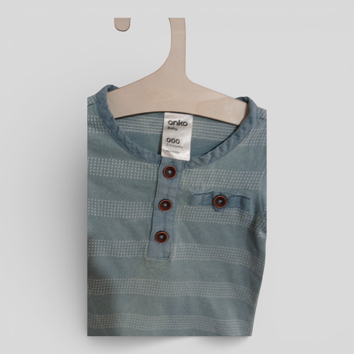 (000JNR) Anko | Striped Dot Onesie