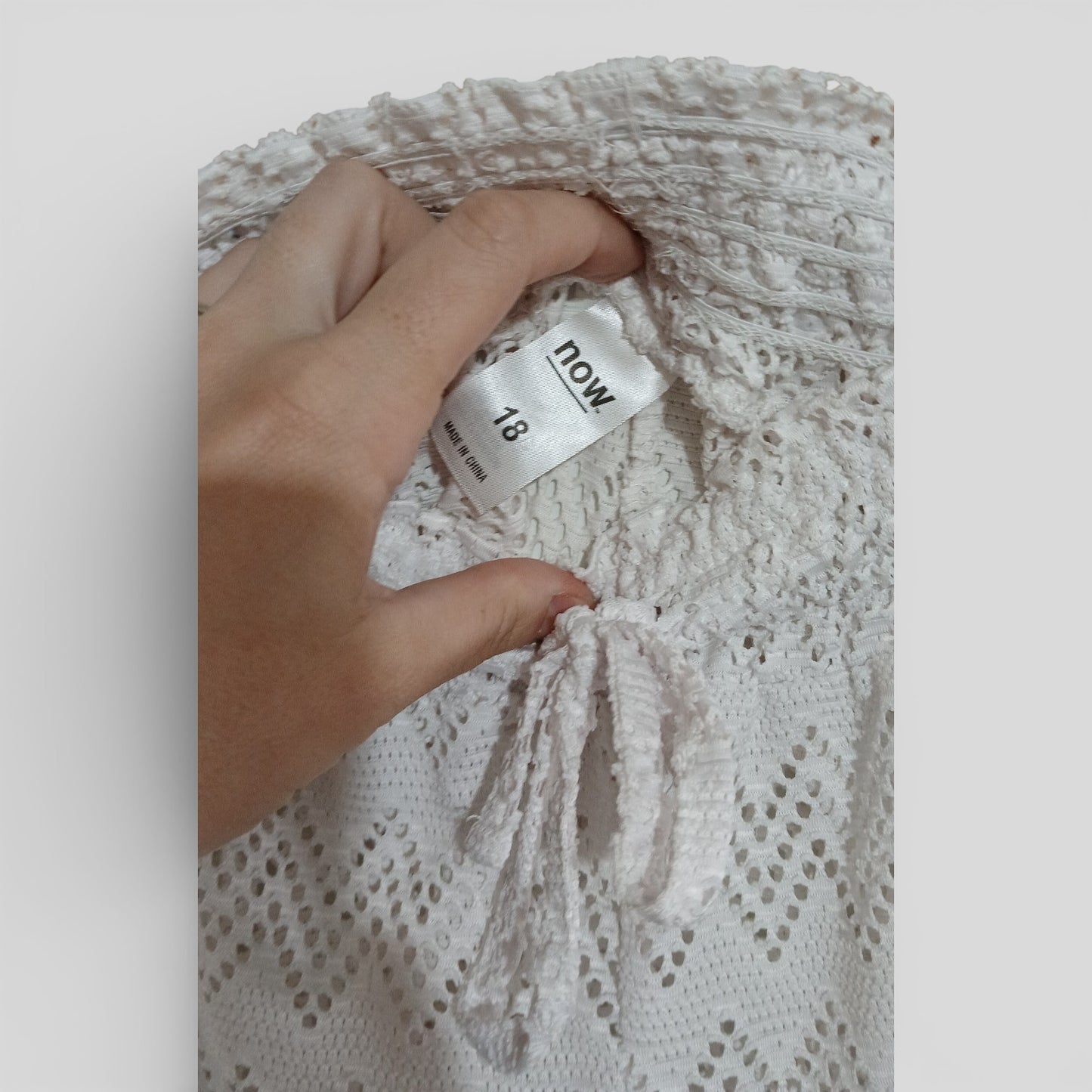 (18) Now | White Lace Shorts