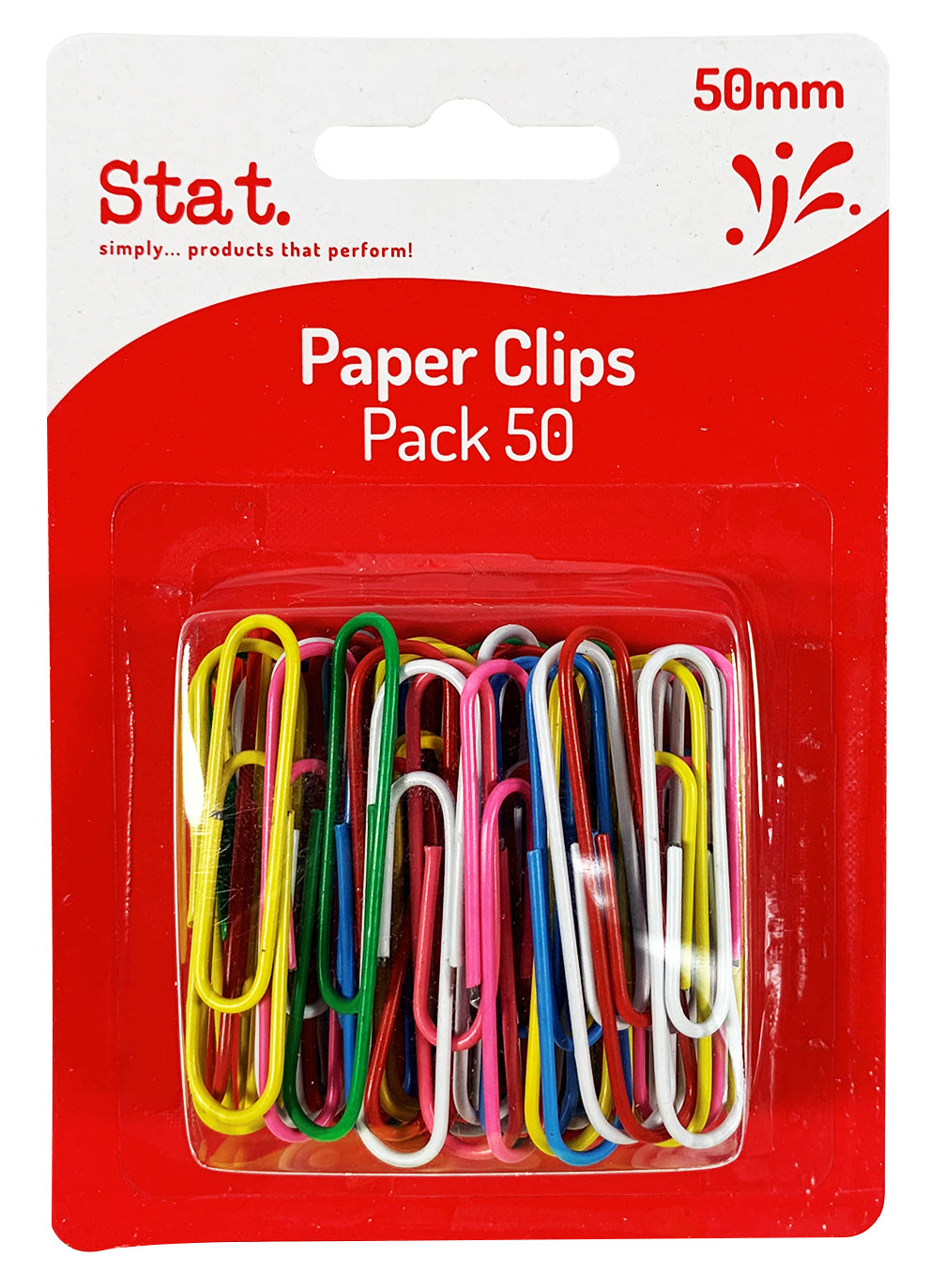 PAPER CLIPS SOVEREIGN 50MM LGE COL PK50