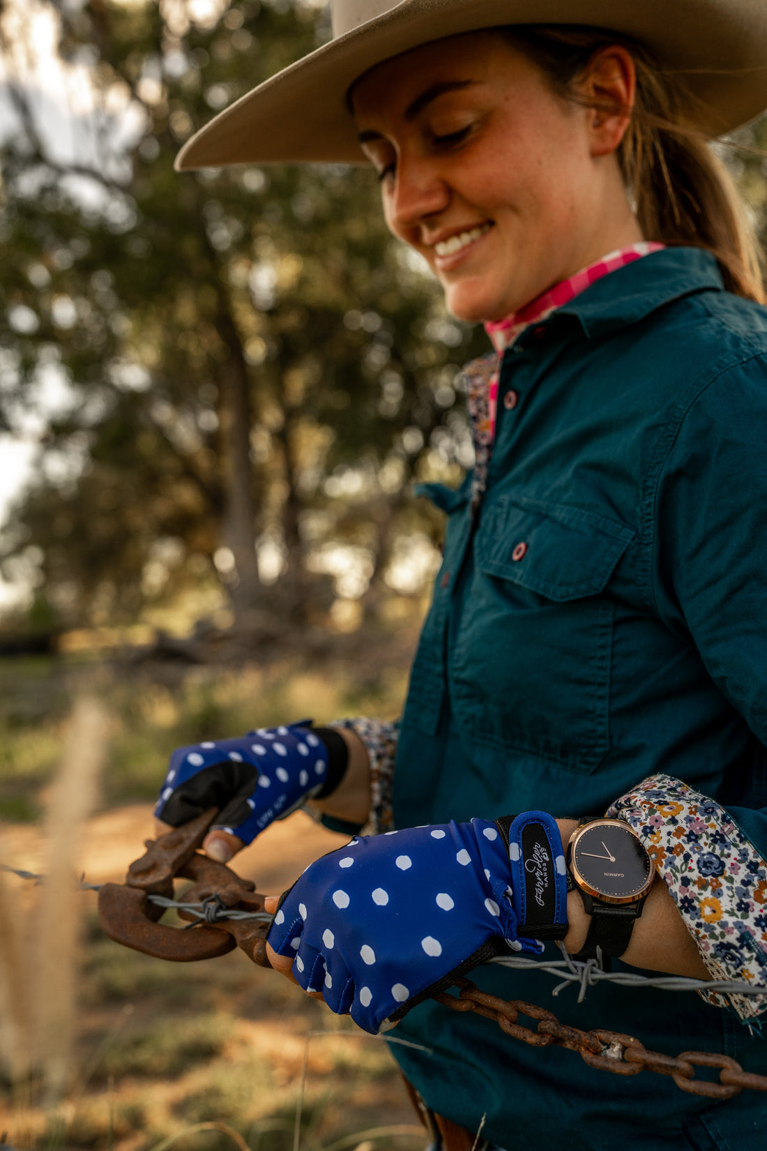 FarmHER Hands | 'Dottie' | UPF50+ Gloves