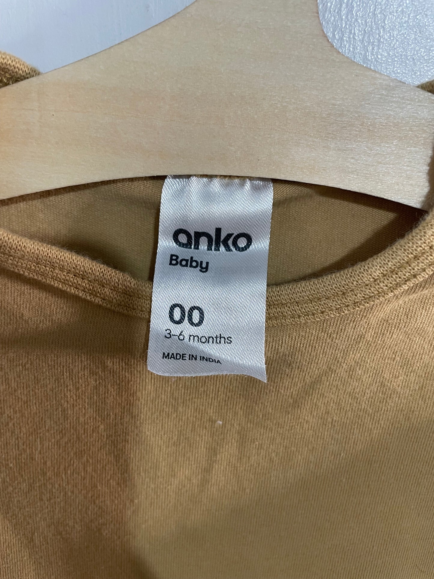 (00JNR) Anko | Mustard LS Bodysuit