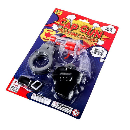 Cap Gun Police Play Set 4pc