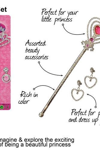Princess Wand with Earrings Set