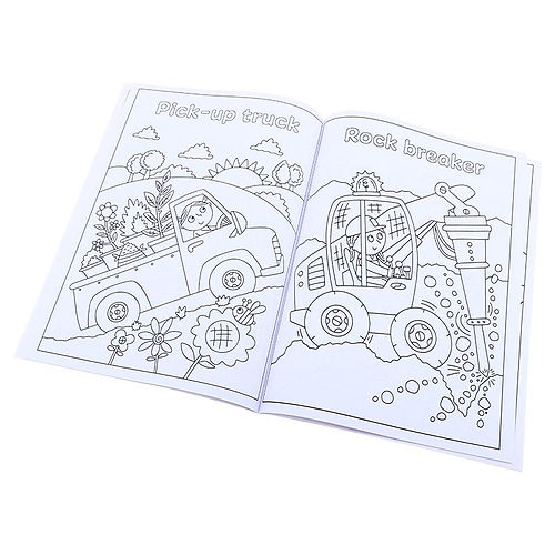 Kids Colouring Book Amazing Jobs Assorted