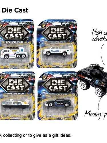 Diecast Police Car Assorted