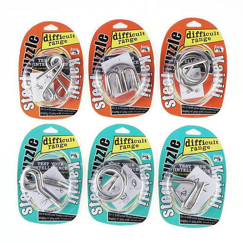 Metal IQ Puzzles Assorted