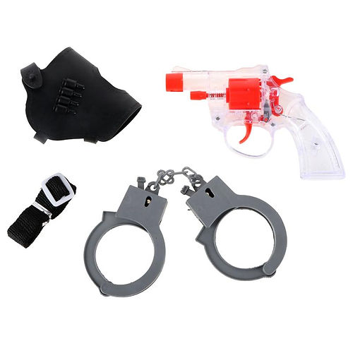 Cap Gun Police Play Set 4pc