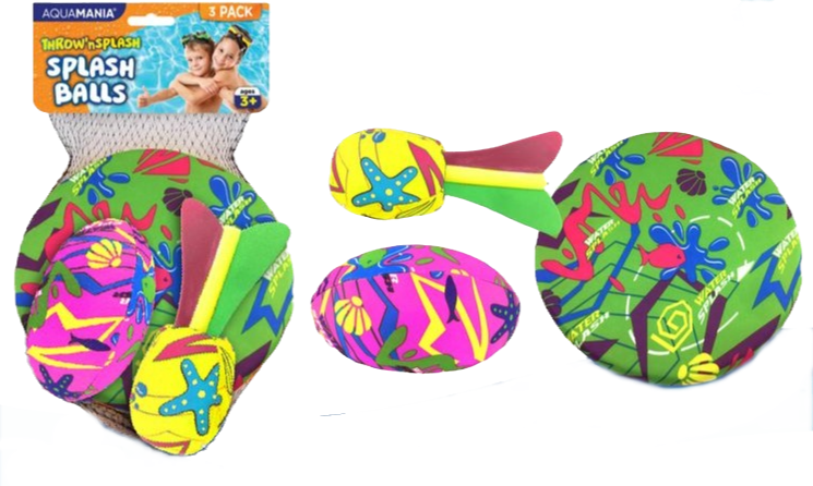 Water Splash Frisbee & Bomb 3pc Set