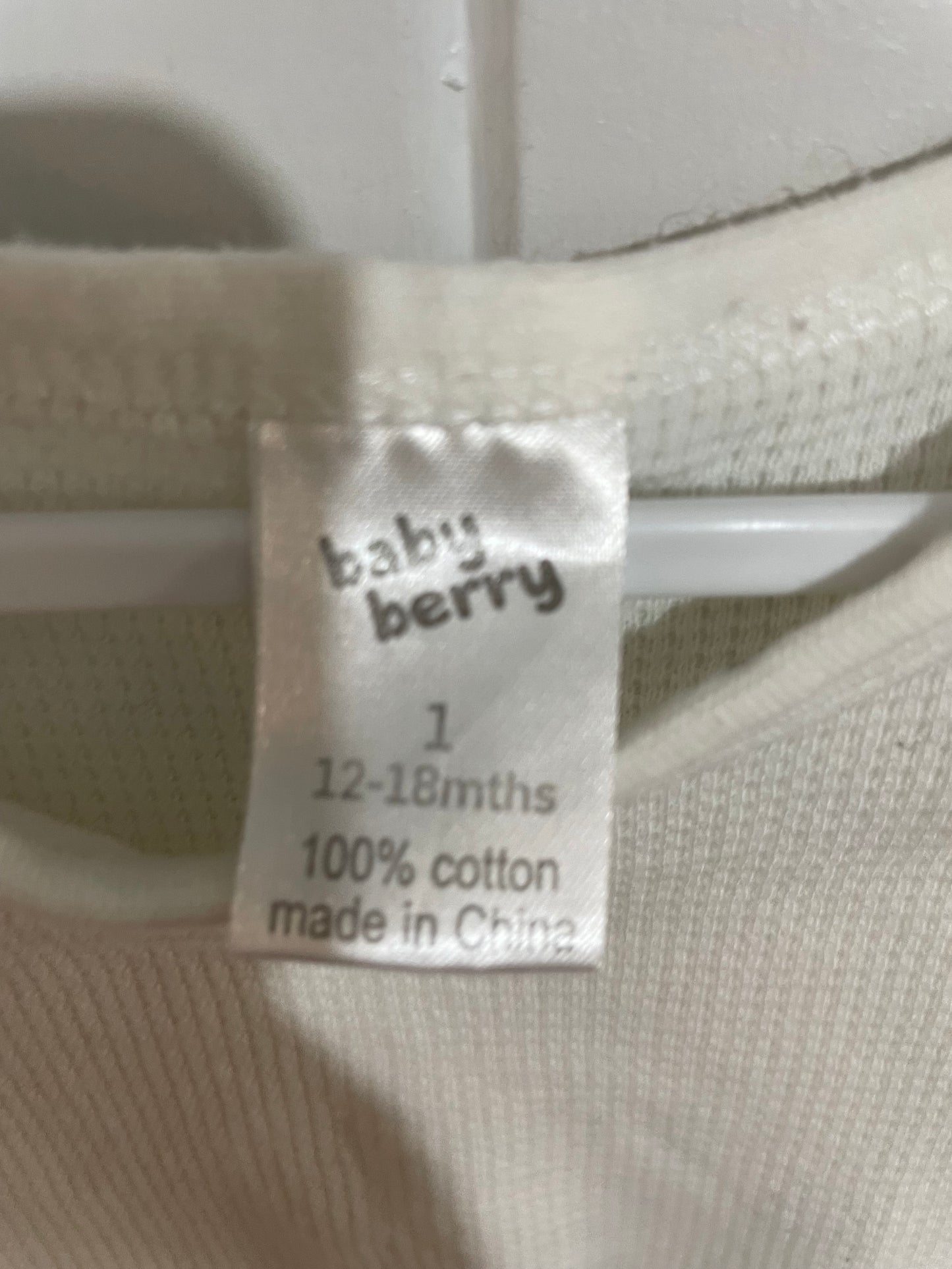 (1JNR) Baby Berry | White Romper