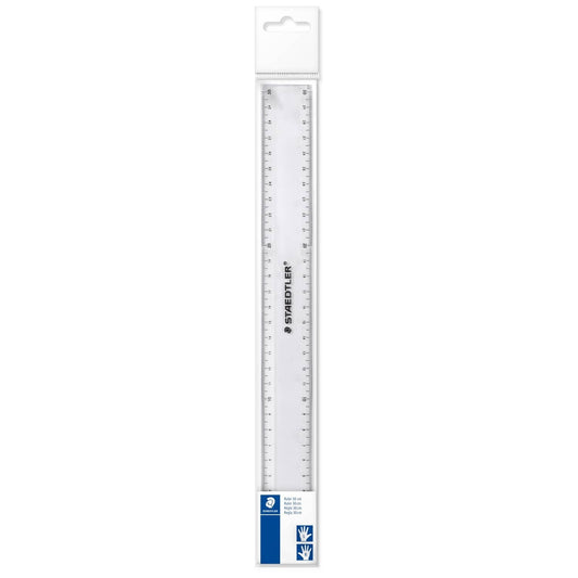 RULER STAEDTLER 30CM CLEAR PLASTIC