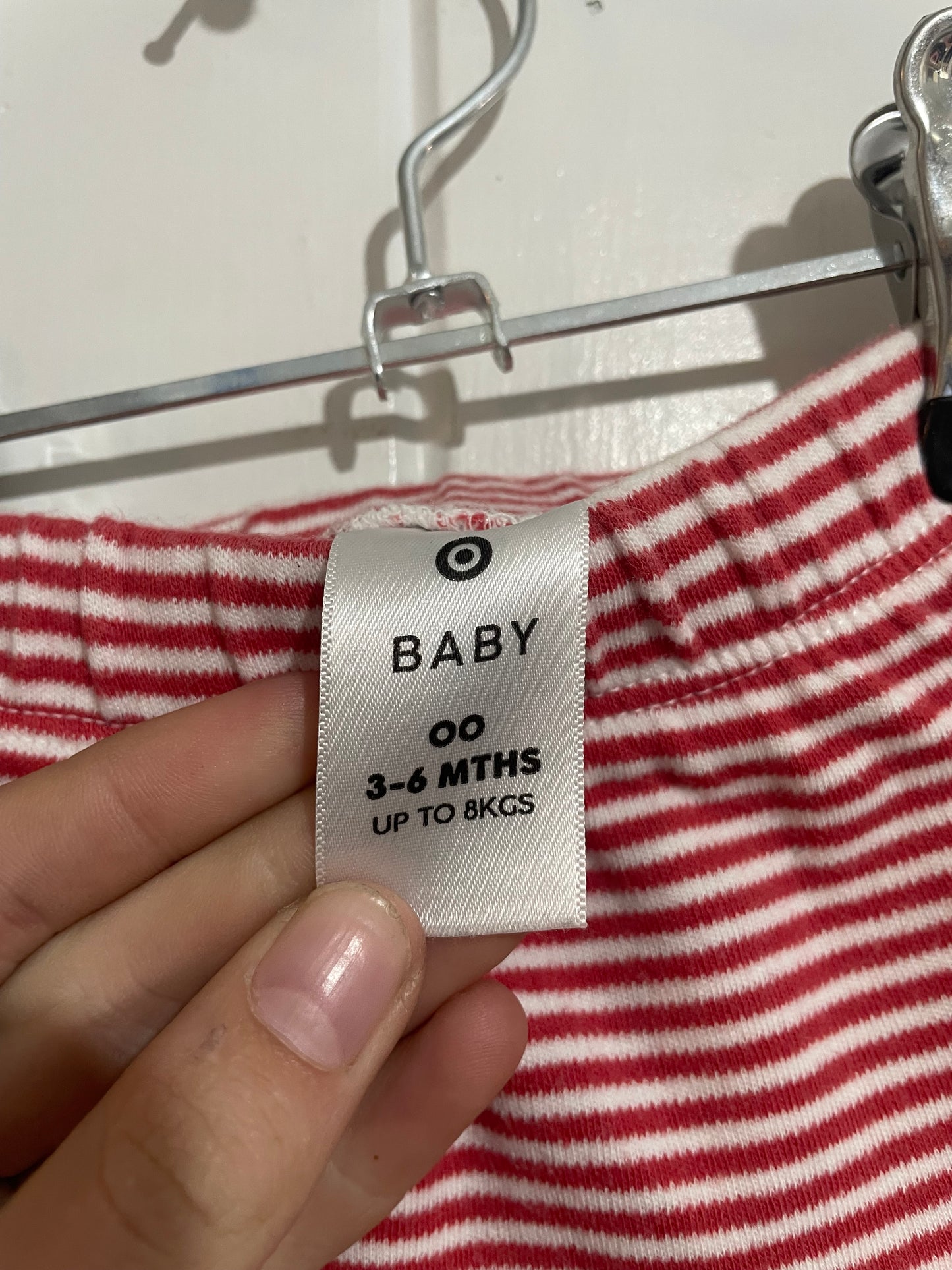 (00JNR) Target | Red Striped Shorts