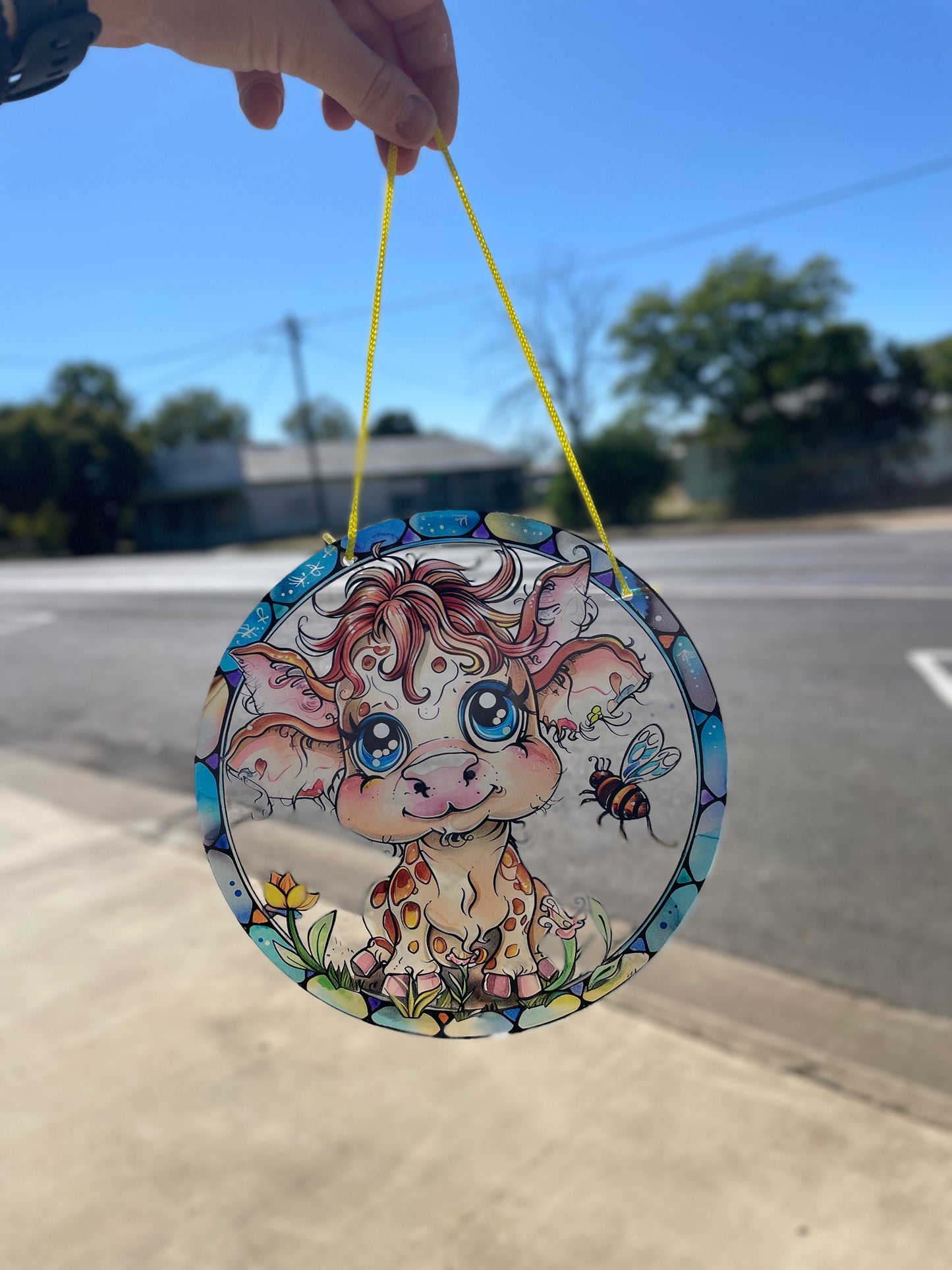 Cow Cartoon | Suncatcher