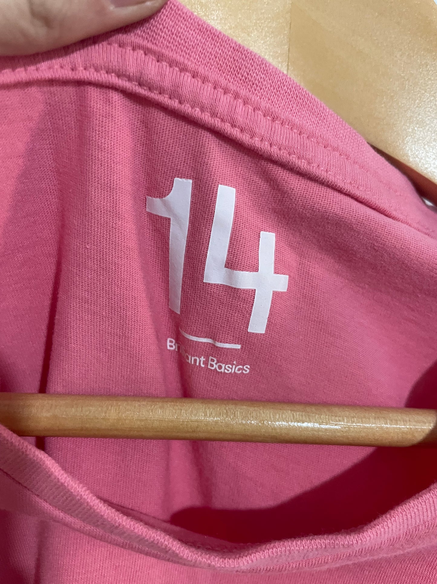 (14JNR) Brilliant Basics | Pink Tee