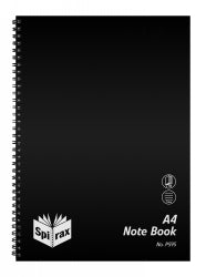 NOTE BOOK SPIRAX P595 PP A4 S/O 120PG BLACK