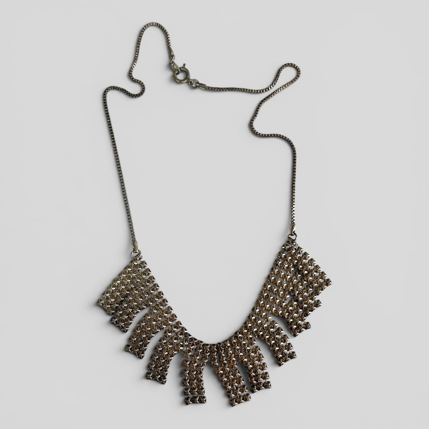 Necklace Silver Mesh Type