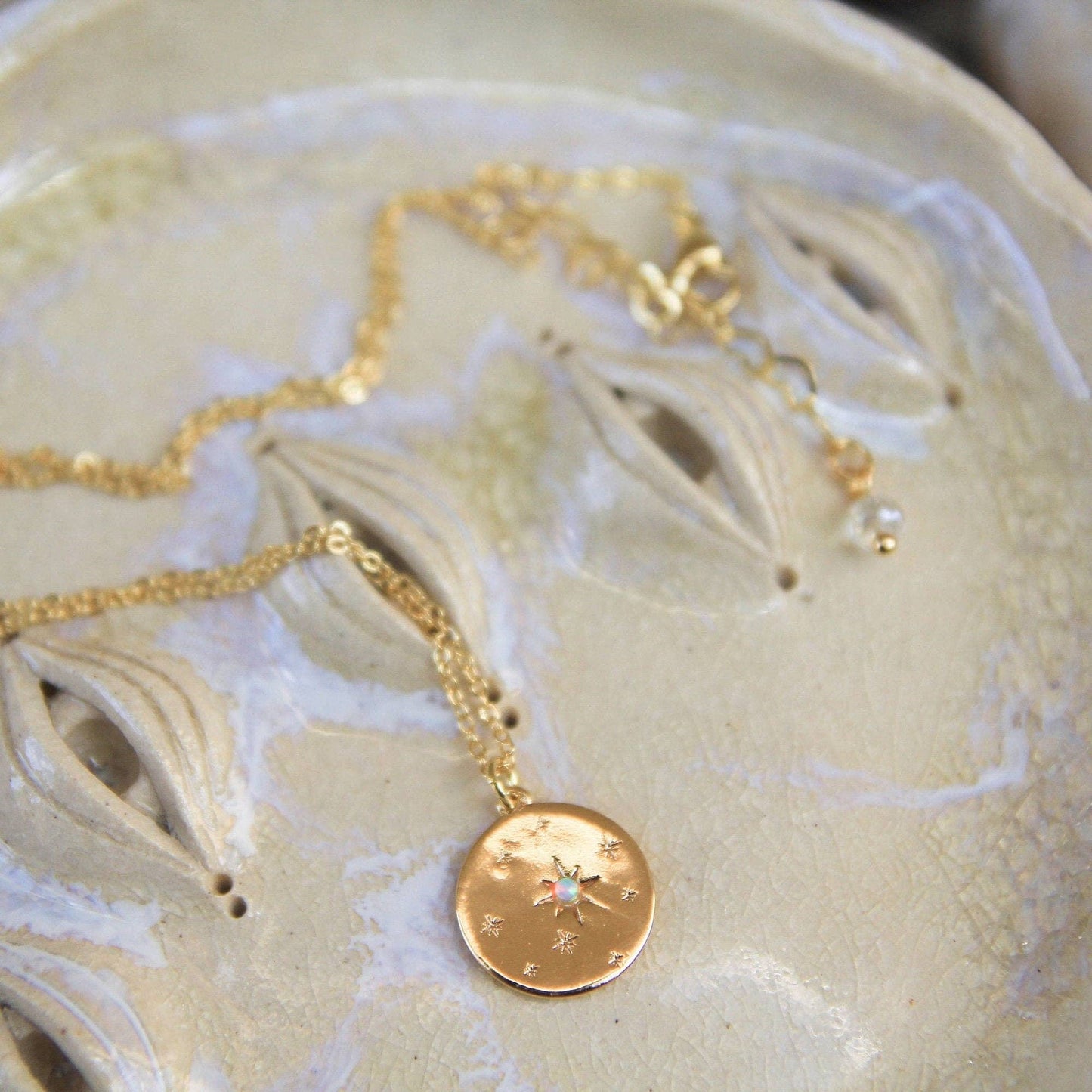 Opal Star Necklace