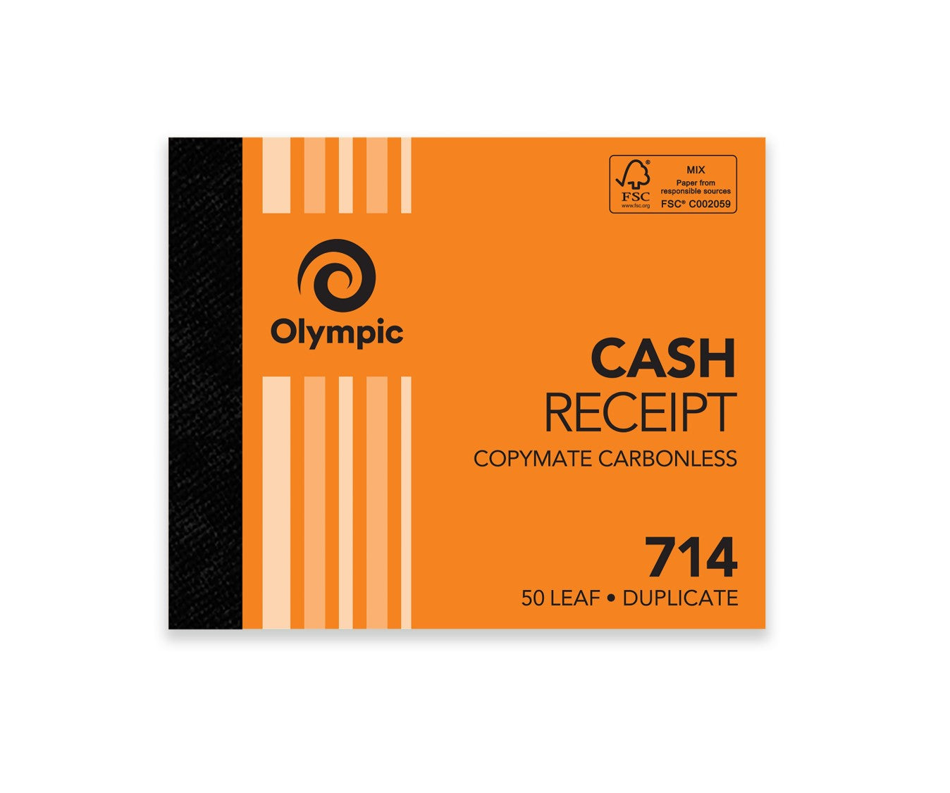 CASH REC BOOK OLYMPIC 714 DUP C/LESS 5X4