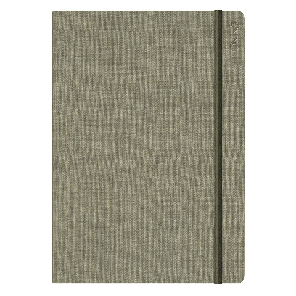 DIARY 2026 DEBDEN DESIGNER A5 D38.P52-25 WTV GREEN