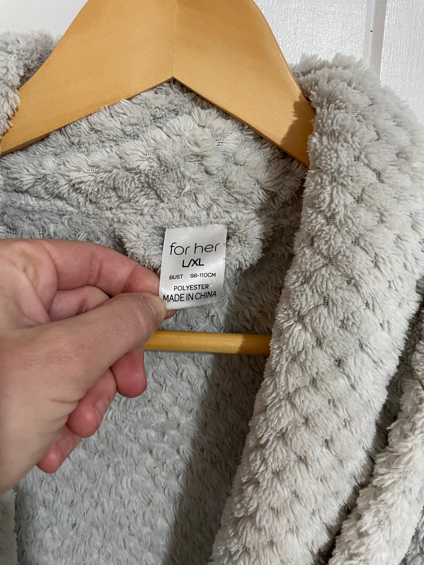 (L/XL) For Her | Grey Dressing Gown