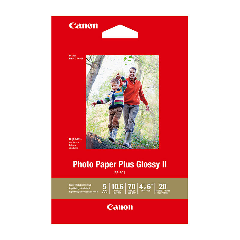PAPER PHOTO CANON 4X6 GLOSSY II 265GSM PK20