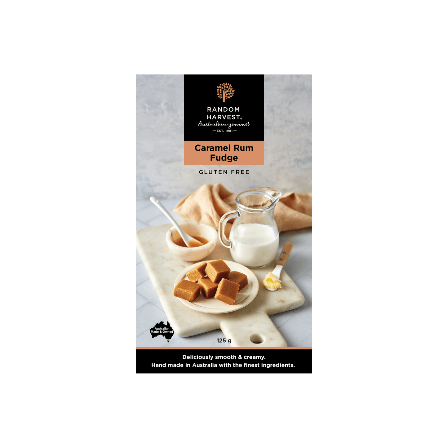 Caramel Rum Fudge 125g | Random Harvest Gourmet