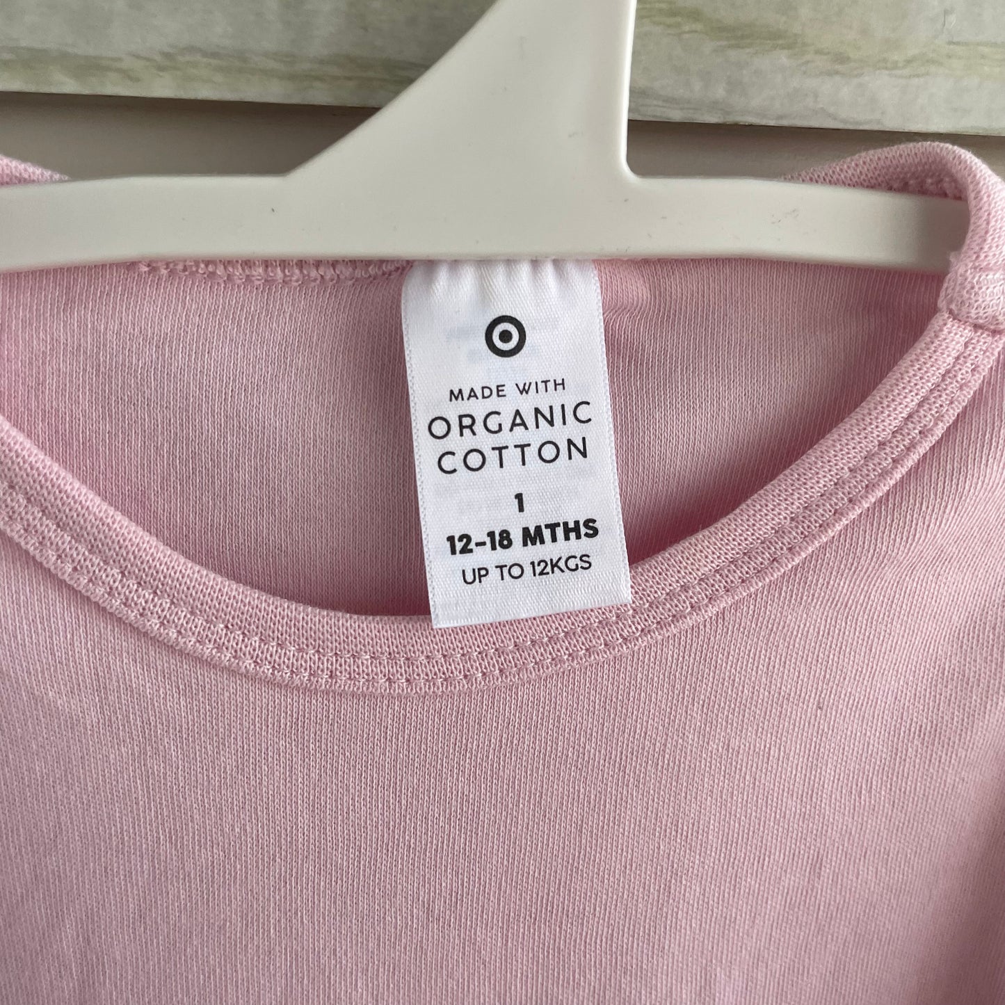 (1) Organic Cotton Pink L/S Onesie