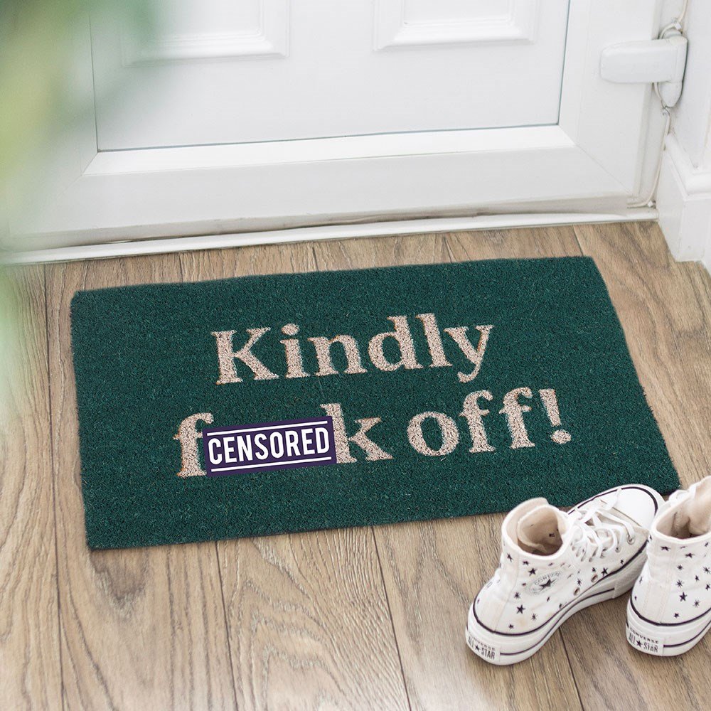 Kindly F*ck Off Coir Doormat