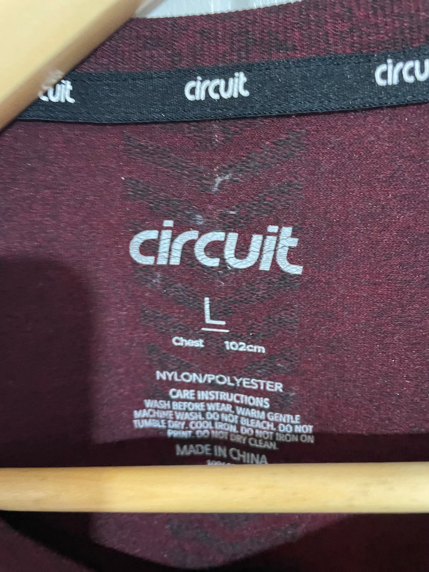 (L) Circuit | Maroon Sports Tee