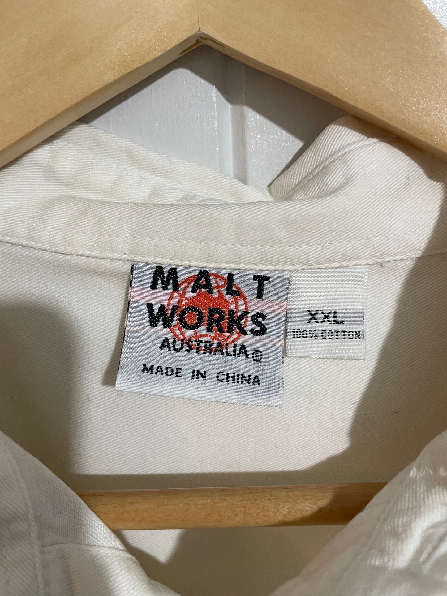 (XXL) Malt Works | White XXXX SS Shirt