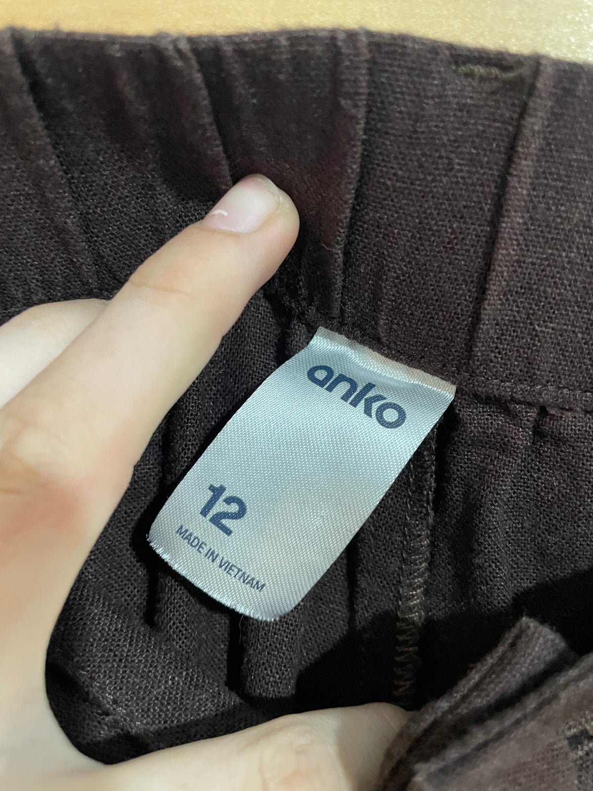 (12) Anko | Brown Linen Pants