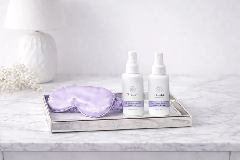 Tasmanian Lavender Restful Sleep Set - Pillow Mist, Magnesium Spray & Eye Mask