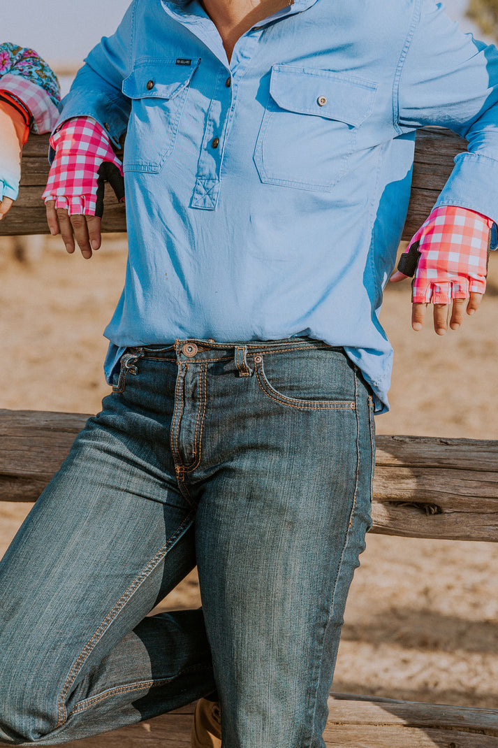 FarmHER Hands | 'Gingham Gal' | UPF50+ Gloves