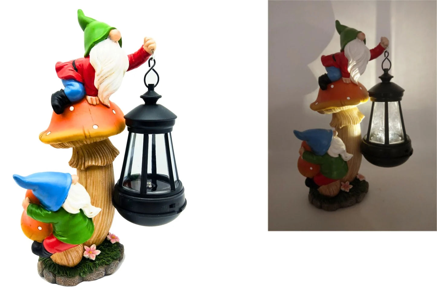 Solar Gnomes 29cm Resin