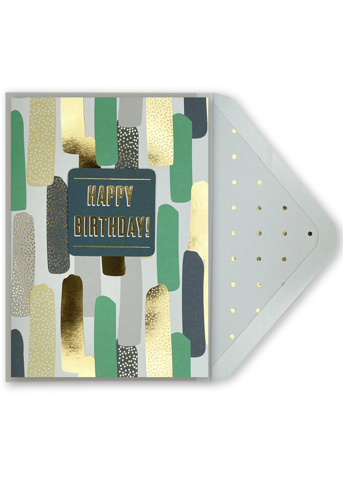 Birthday Card | Coloured Paint Dabs