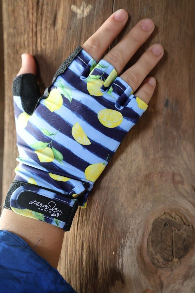 FarmHER Hands | 'Little Lemon' | UPF50+ Gloves