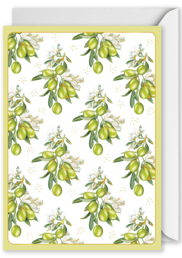 Blank Card | Olive leaves