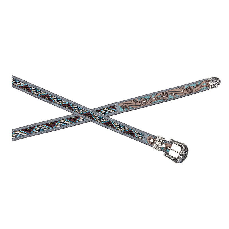 Sunrise Over Sanora Hand-tooled Women's Belt