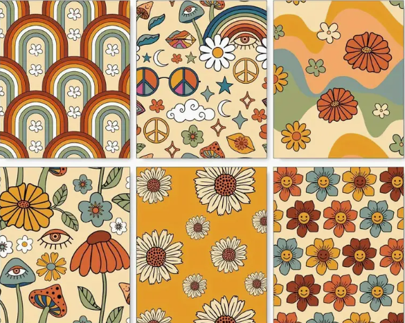 Gift Wrap | Flat Wrap - Hippie Assorted Designs