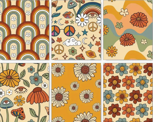 Gift Wrap | Flat Wrap - Hippie Assorted Designs