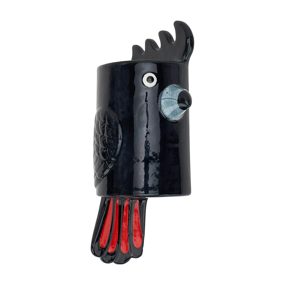 Wall Vase Black Cockatoo
