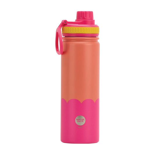 Watermate Drink Bottle 600ml ORANGE HOT PINK