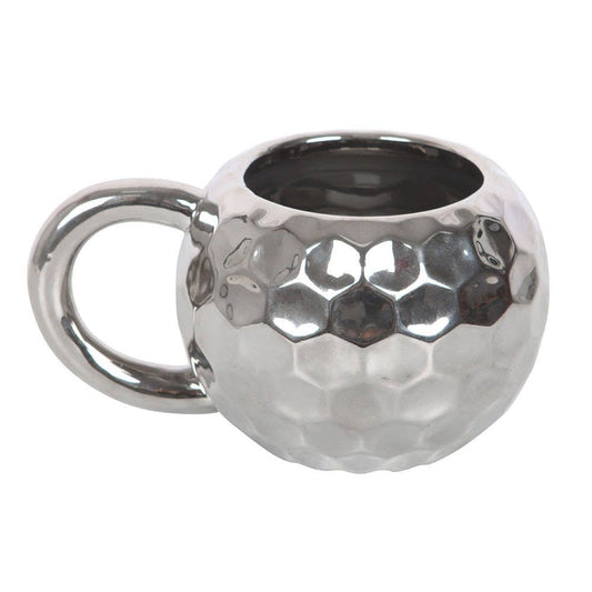 Silver Disco Ball Shaped Mug