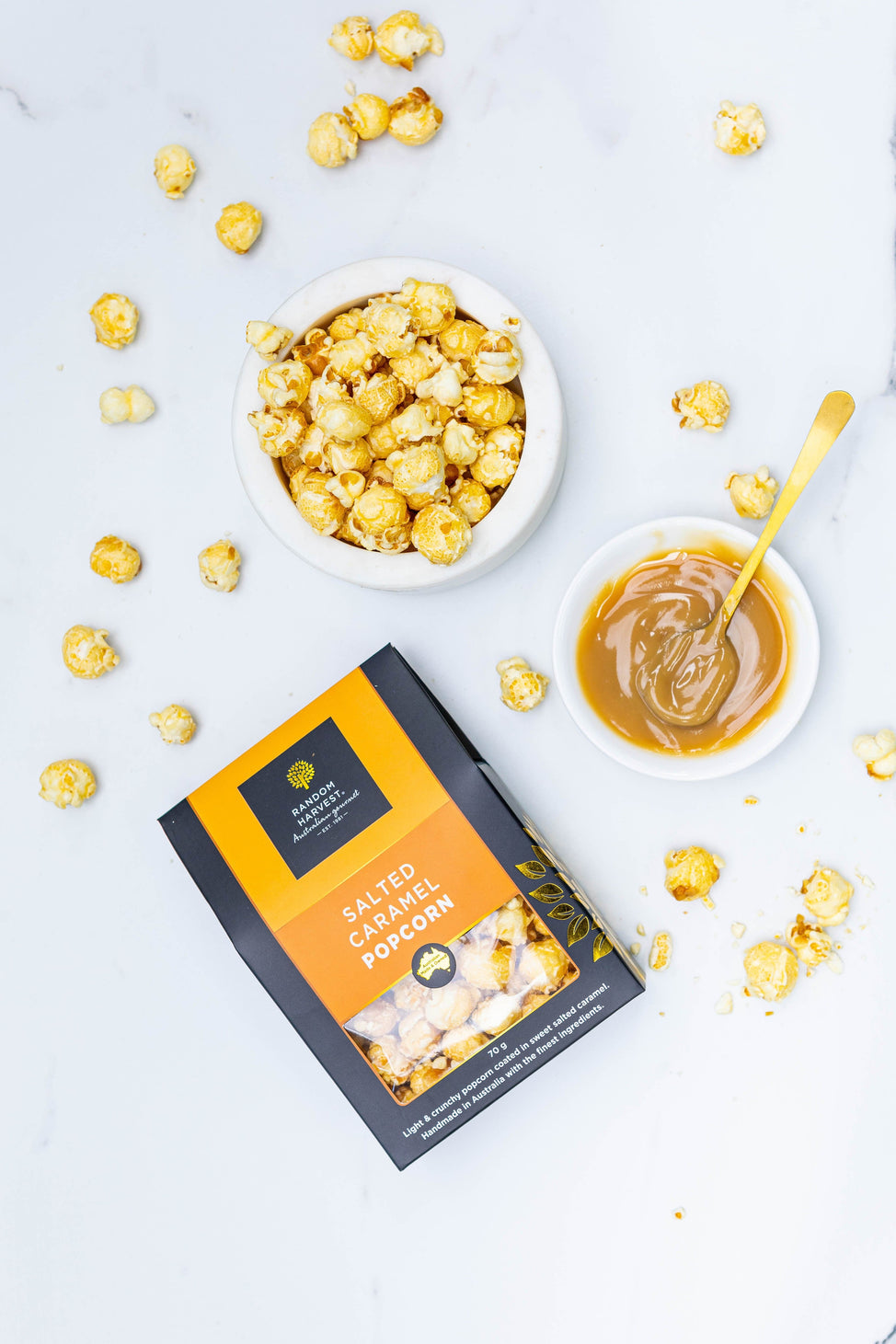 Salted Caramel Popcorn 70g | Random Harvest Gourmet