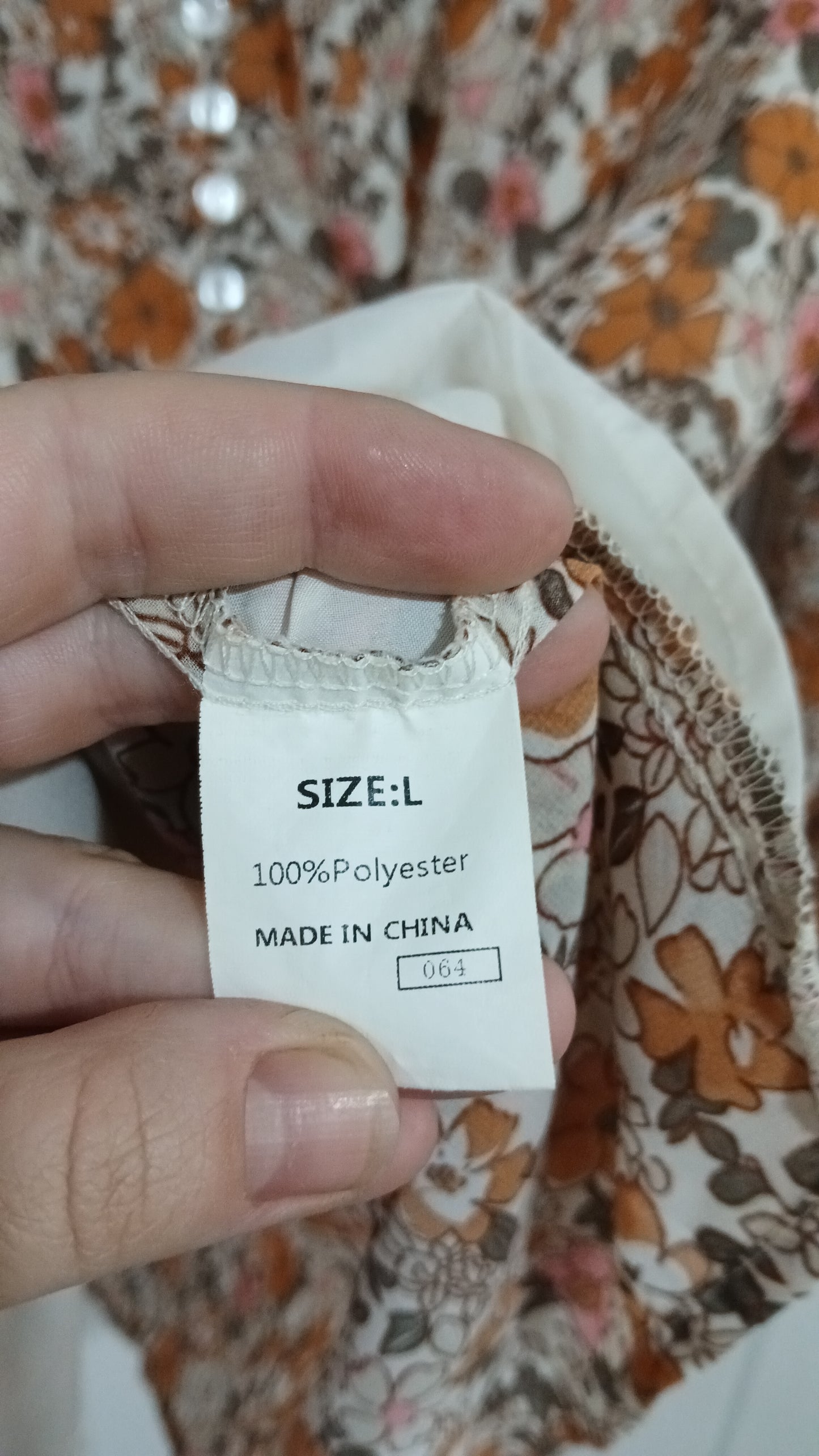 (L) Shein | Floral LS Blouse